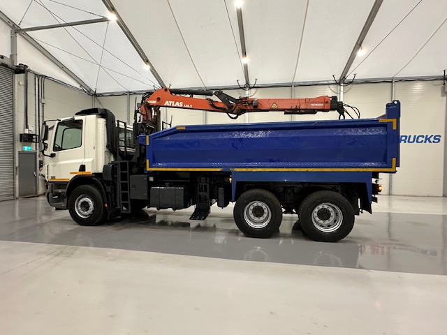DAF CF75 310 6×4 Steel Tipper Grab Manual