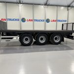 Montracon Tri Axle Flatbed Drawbar Trailer - thumbnail