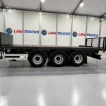Montracon Tri Axle Flatbed Drawbar Trailer - thumbnail