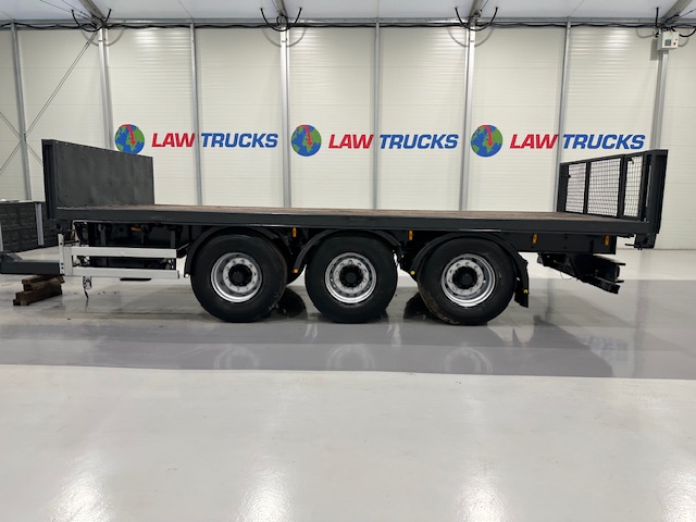 Montracon Tri Axle Flatbed Drawbar Trailer