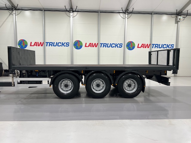 Montracon Tri Axle Flatbed Drawbar Trailer