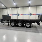 Montracon Tri Axle Flatbed Drawbar Trailer - thumbnail
