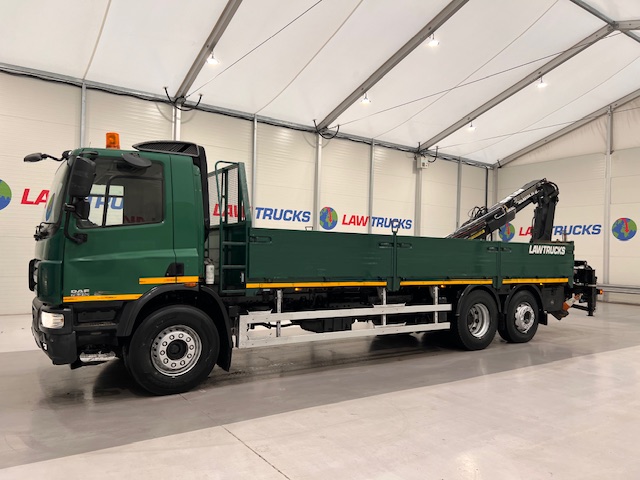DAF CF75 310 6×2 Day Cab Dropside Crane