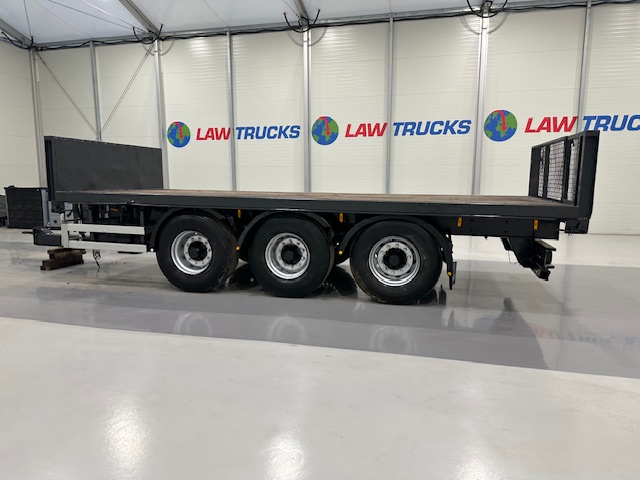 Montracon Tri Axle Flatbed Drawbar Trailer