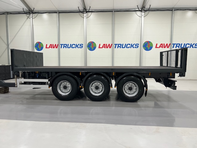 Montracon Tri Axle Flatbed Drawbar Trailer