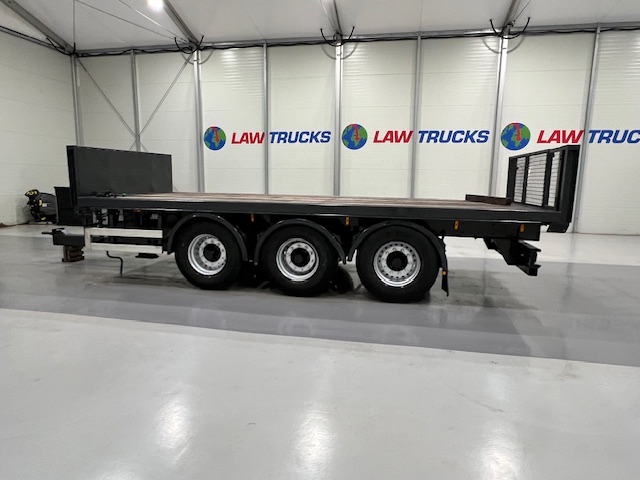 Montracon Tri Axle Flatbed Drawbar Trailer