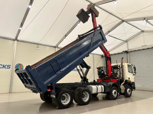 DAF CF85 410 8×4 Day Cab Steel Tipper Grab
