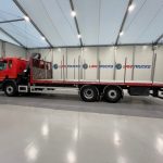 Scania P280 6×2 Rear Lift Flatbed with Crane - thumbnail