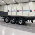 Montracon Tri Axle Flatbed Drawbar Trailer - thumbnail