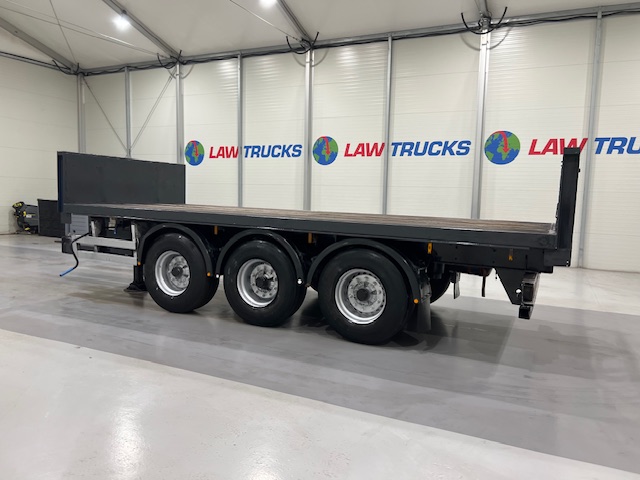Montracon Tri Axle Flatbed Drawbar Trailer