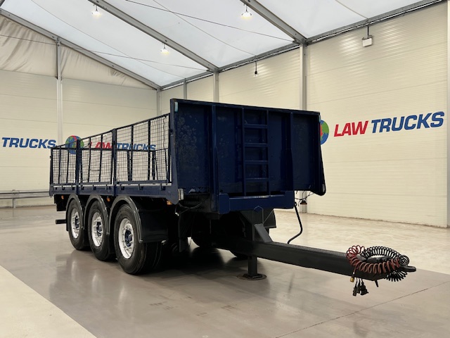 Wheelbase Tri Axle Flatbed Drawbar Trailer