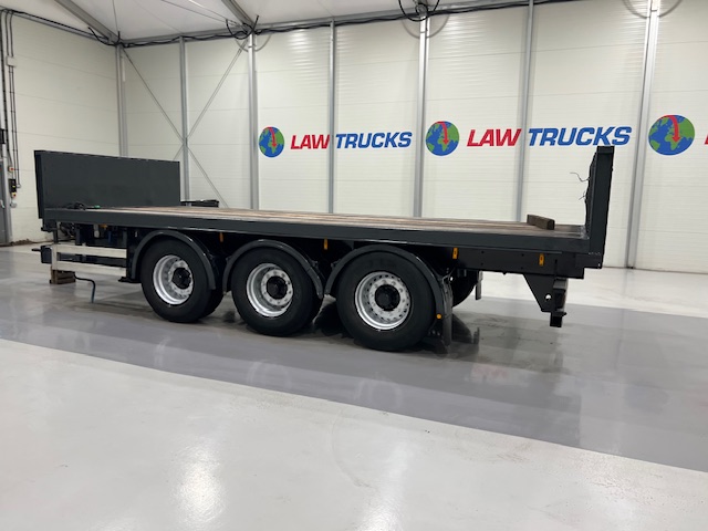Montracon Tri Axle Flatbed Drawbar Trailer