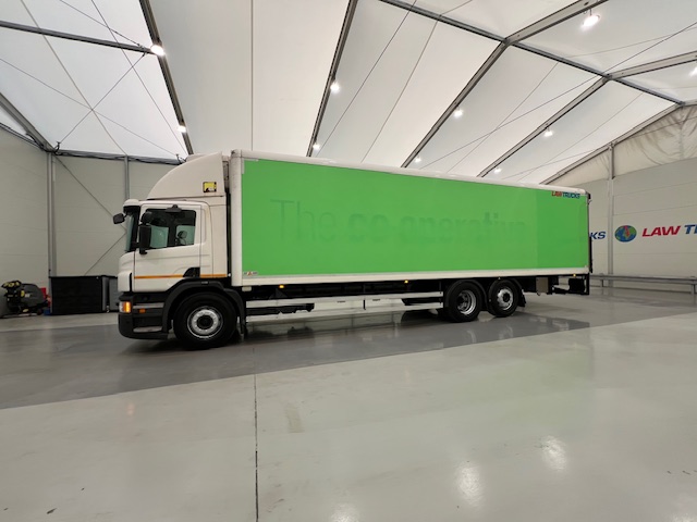Scania P280 6×2 Rear Lift Day Cab Fridge Box
