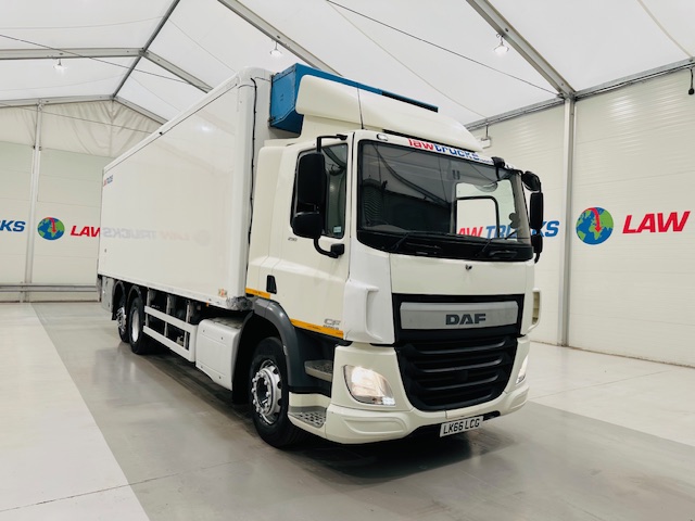 DAF CF 290 6×2 Rear Steer Fridge Box