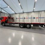 Scania P280 6×2 Rear Lift Flatbed with Crane - thumbnail