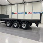 Montracon Tri Axle Flatbed Drawbar Trailer - thumbnail