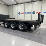 Montracon Tri Axle Flatbed Drawbar Trailer - thumbnail