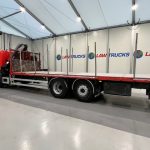 Scania P280 6×2 Rear Lift Flatbed with Crane - thumbnail