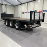 Montracon Tri Axle Flatbed Drawbar Trailer - thumbnail