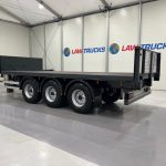Montracon Tri Axle Flatbed Drawbar Trailer - thumbnail