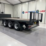 Montracon Tri Axle Flatbed Drawbar Trailer - thumbnail