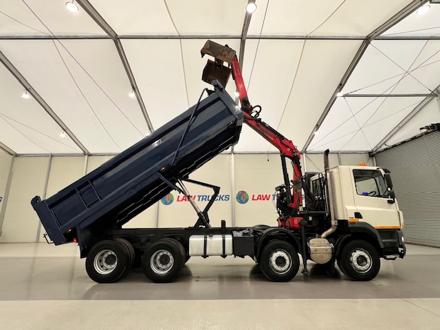 DAF CF85 410 8×4 Day Cab Steel Tipper Grab