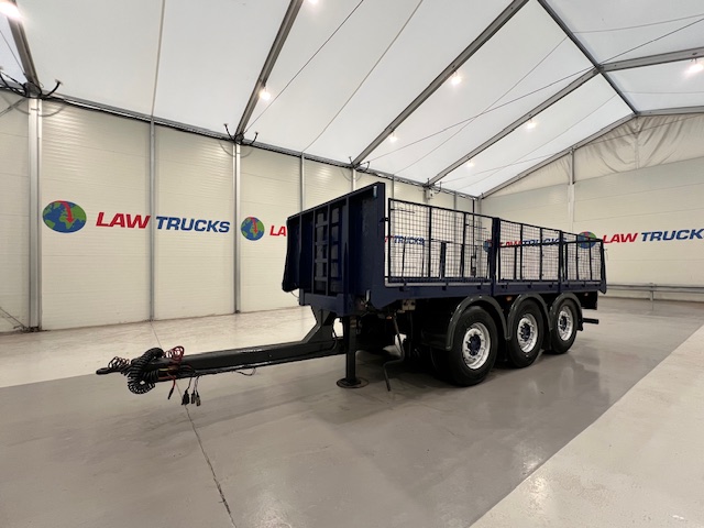 Wheelbase Tri Axle Flatbed Drawbar Trailer