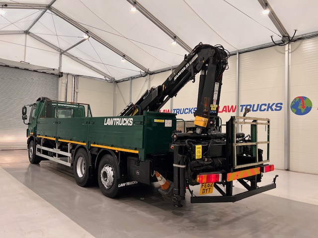 DAF CF75 310 6×2 Day Cab Dropside Crane