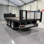 Montracon Tri Axle Flatbed Drawbar Trailer - thumbnail