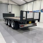Montracon Tri Axle Flatbed Drawbar Trailer - thumbnail