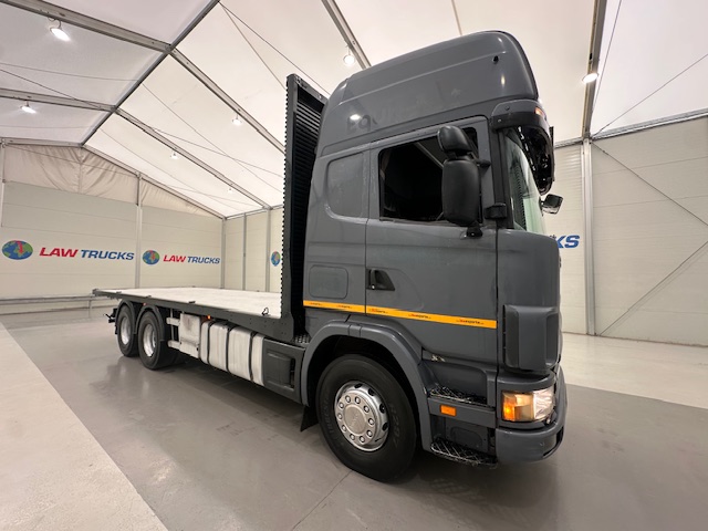Scania 124 470 6×2 10 Tyre Sleeper Cab Flatbed