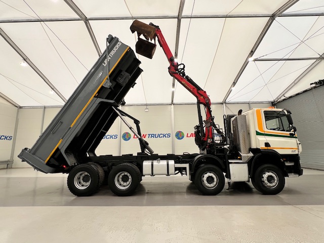 DAF CF 400 8×4 Day Cab Steel Tipper Grab