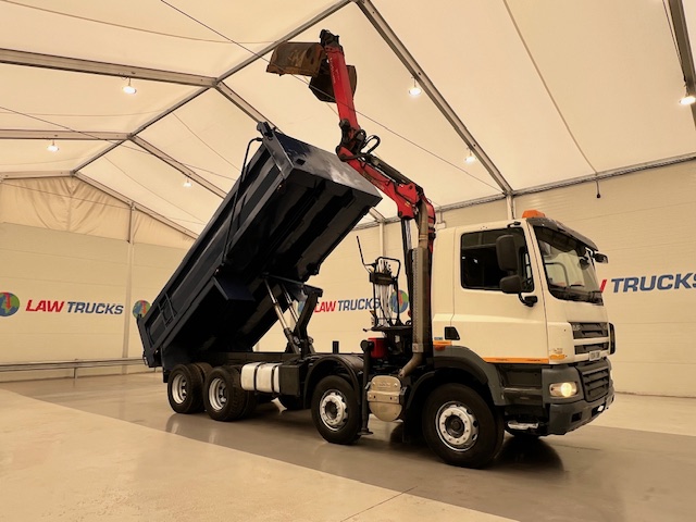 DAF CF85 410 8×4 Day Cab Steel Tipper Grab