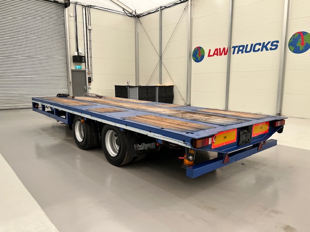 Adwell Tandem Axle Flatbed Drawbar Trailer