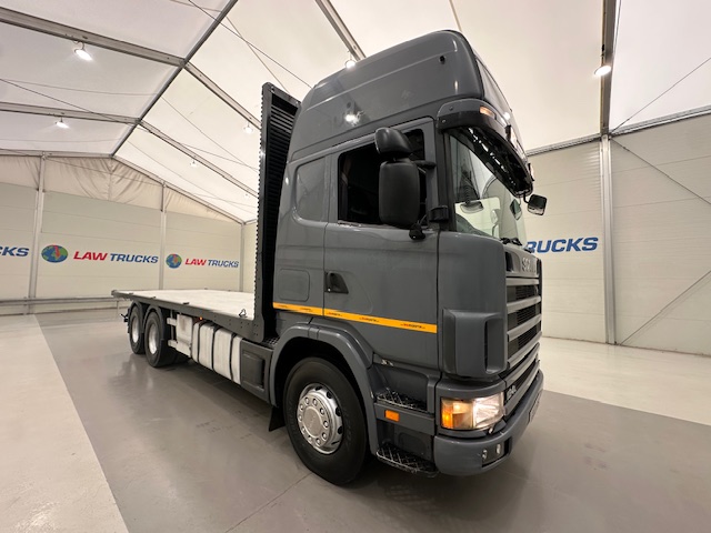 Scania 124 470 6×2 10 Tyre Sleeper Cab Flatbed