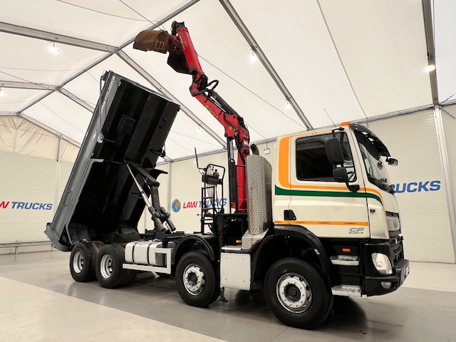 DAF CF 400 8×4 Day Cab Steel Tipper Grab