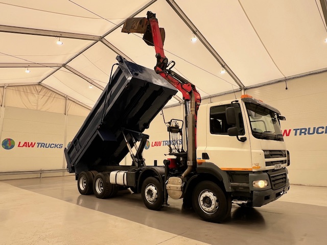 DAF CF85 410 8×4 Day Cab Steel Tipper Grab