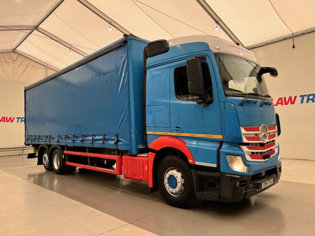 Mercedes Actros 2530 Rear Lift Sleeper Cab Curtainsider