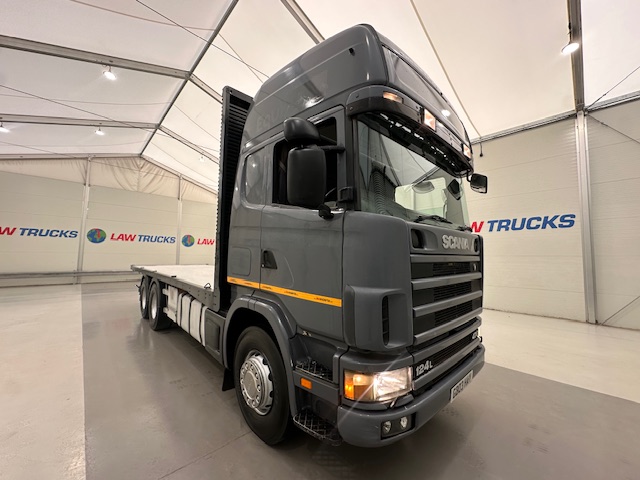 Scania 124 470 6×2 10 Tyre Sleeper Cab Flatbed