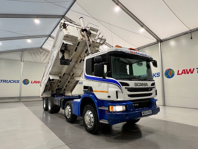 Scania P410 8×4 Rest Cab Tipper Manual