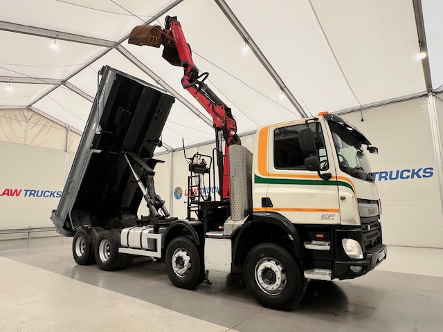 DAF CF 400 8×4 Day Cab Steel Tipper Grab
