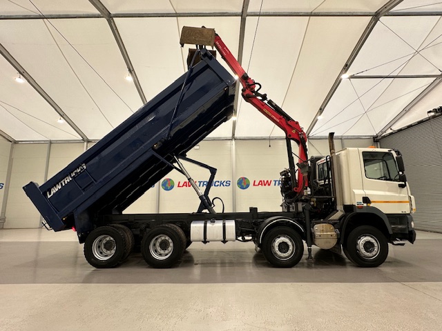 DAF CF85 410 8×4 Day Cab Steel Tipper Grab