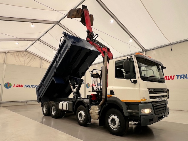 DAF CF85 410 8×4 Day Cab Steel Tipper Grab