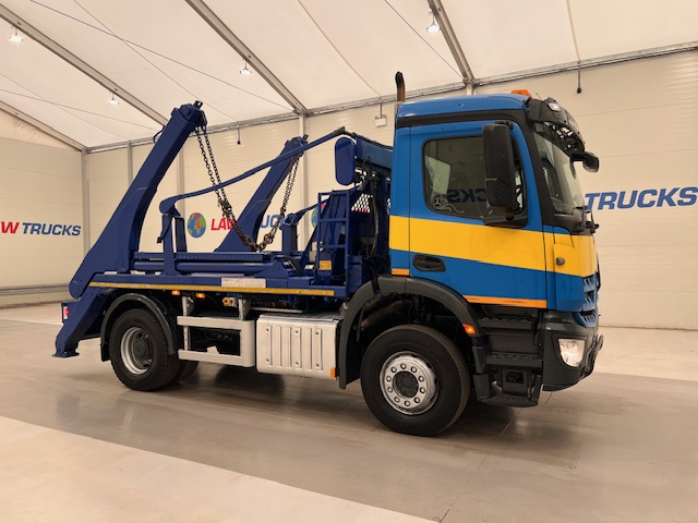 Mercedes Arocs 1824 Day Cab Skip Loader