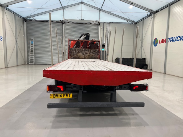 Scania P280 6×2 Rear Lift Flatbed with Crane