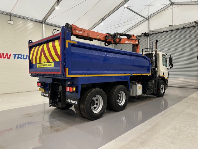 DAF CF75 310 6×4 Steel Tipper Grab Manual