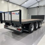 Montracon Tri Axle Flatbed Drawbar Trailer - thumbnail