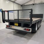 Montracon Tri Axle Flatbed Drawbar Trailer - thumbnail