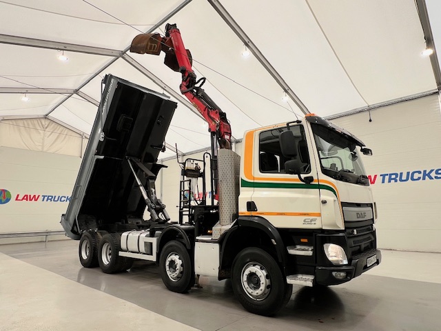 DAF CF 400 8×4 Day Cab Steel Tipper Grab