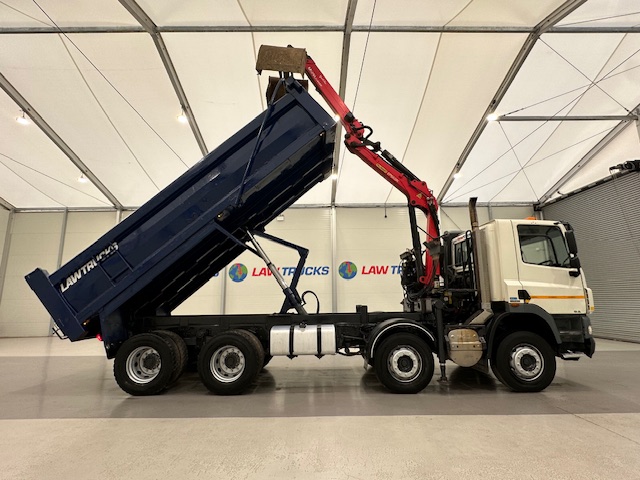 DAF CF85 410 8×4 Day Cab Steel Tipper Grab